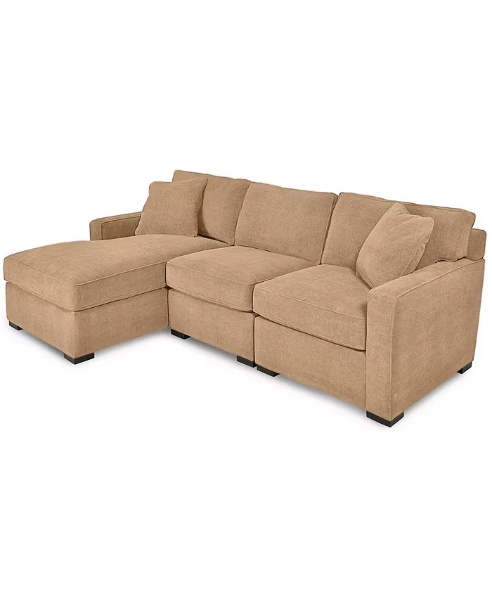 Radley 3-Piece Fabric Chaise Sectional Sofa, Created for Macy's | Macys (US)