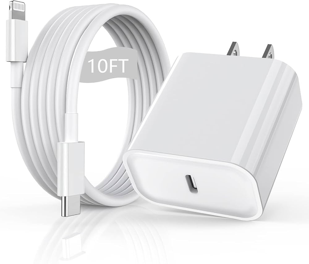 iPhone Fast Charger [Apple MFi Certified] 10FT Extra Long Fast Charging Lightning Cable with USB ... | Amazon (US)