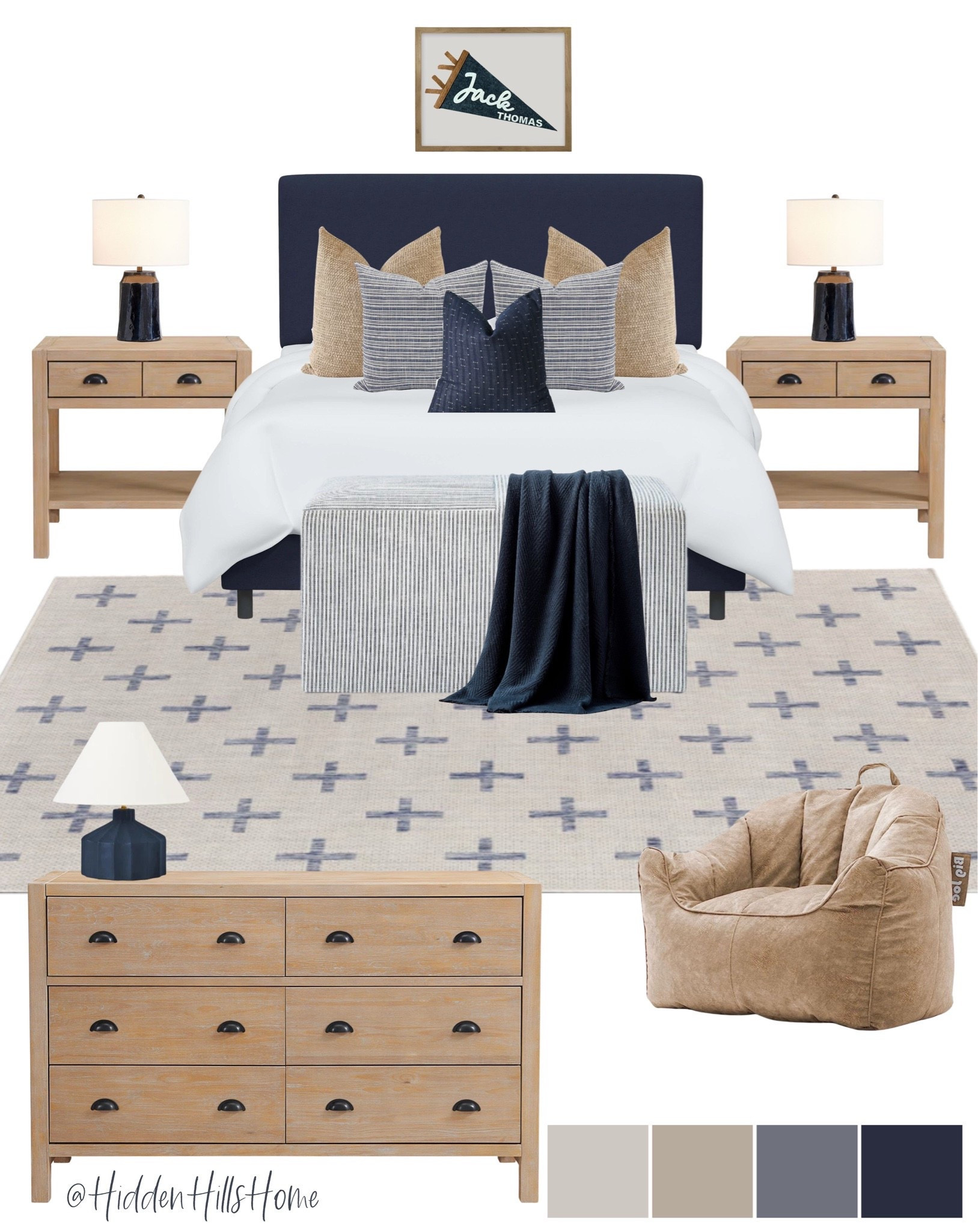 Boys bedroom decor mood board, masculine teen boys room, teen boys room ideas, home decor #boysbedroom

#LTKHome #LTKSaleAlert #LTKKids