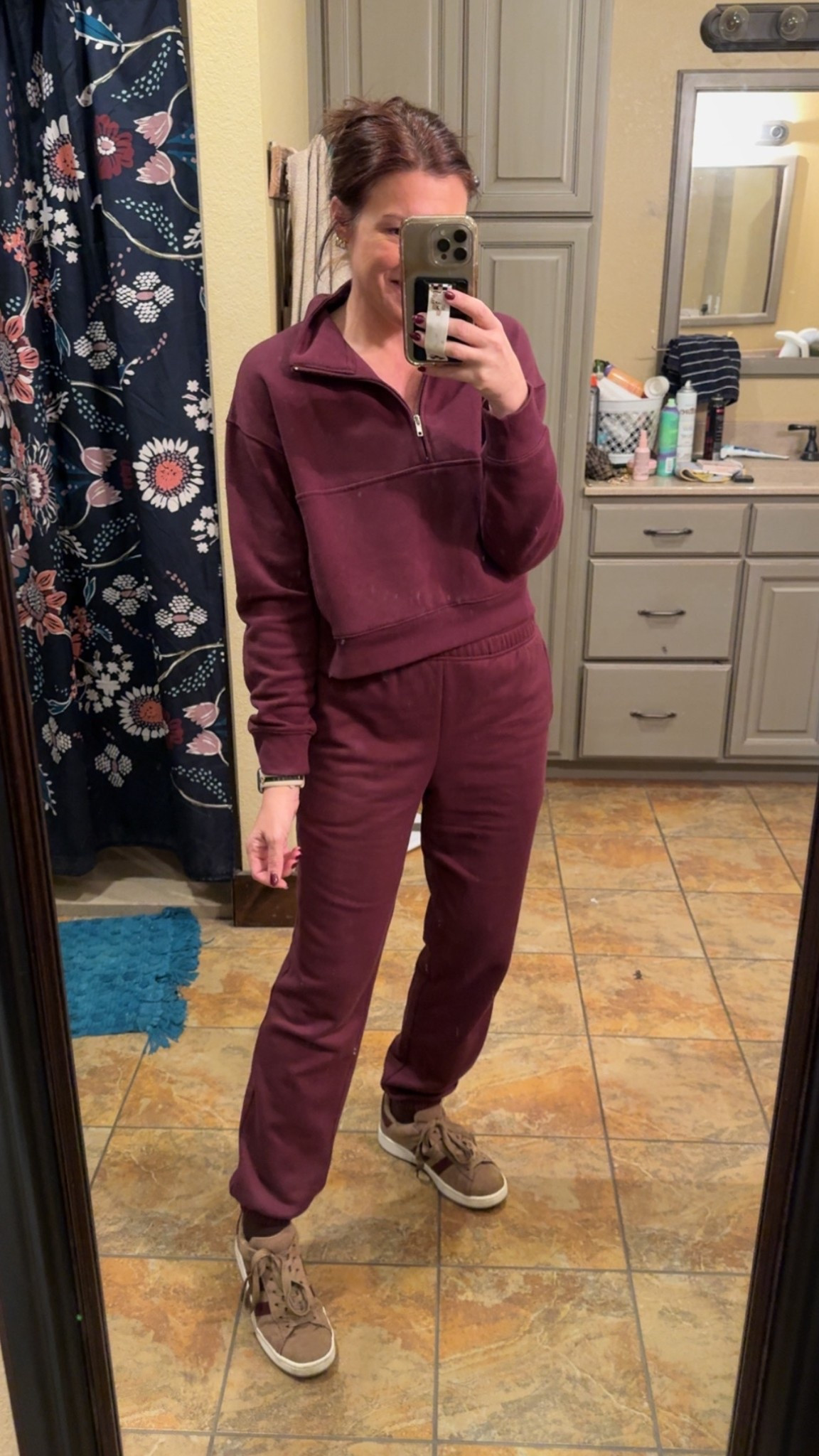 Walmart Cozies! These mat hung sets are giving expensive vibes! 

Wearing size med ( I sized up 1 for a comfy fit) 

Walmart | casual | holiday | sweat pants | two piece set 

#LTKHoliday #LTKmomlife #LTKFindsUnder50