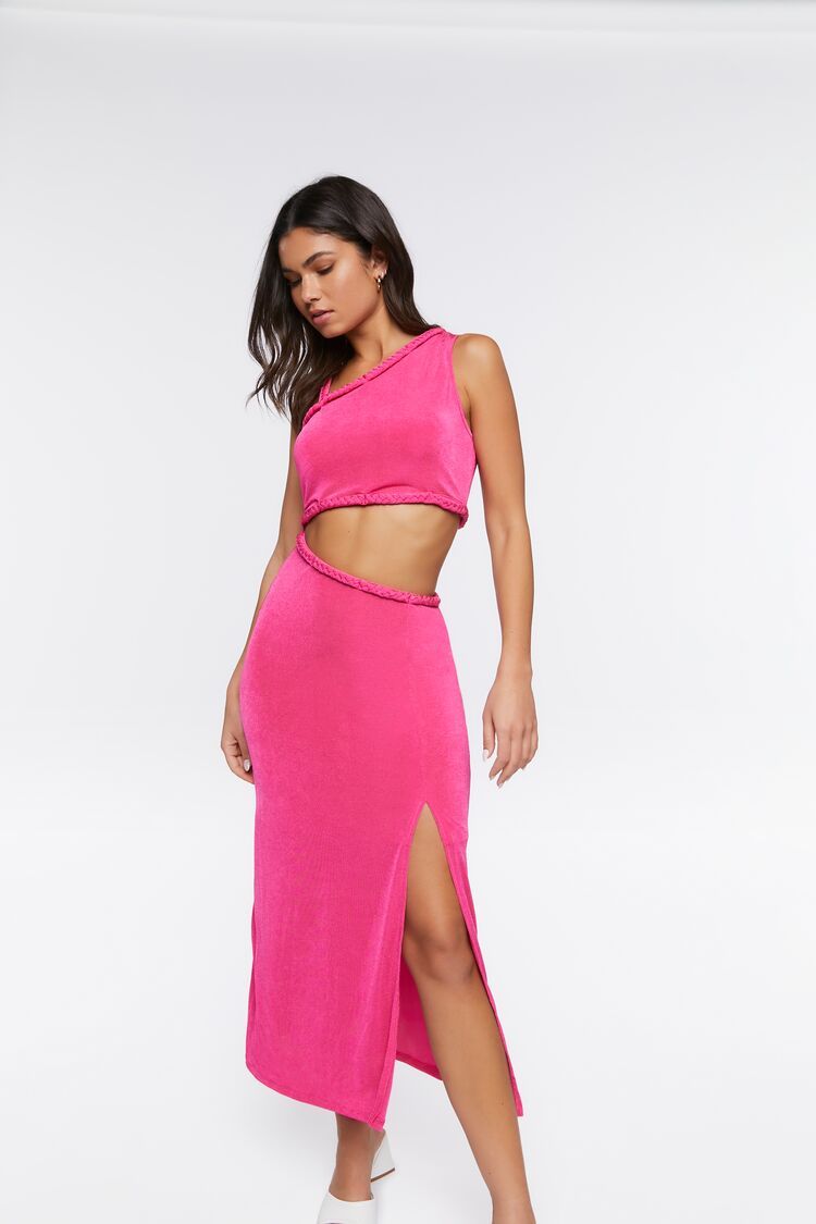 One-Shoulder Cutout Midi Dress | Forever 21 (US)