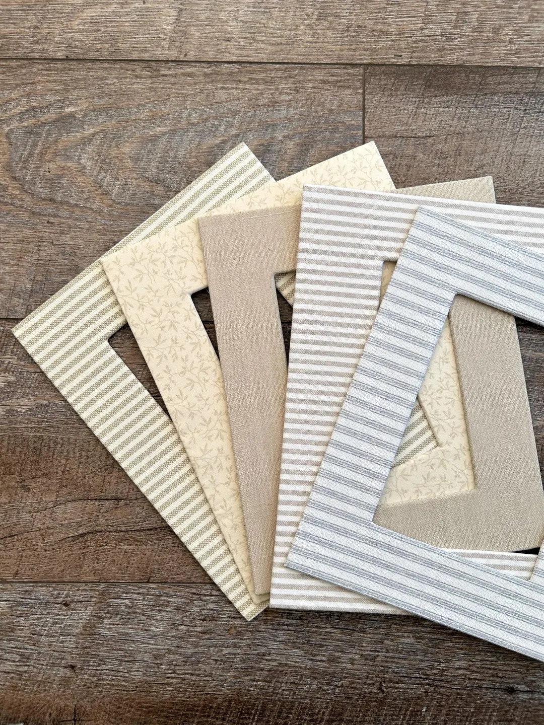 Fully Customizable Fabric Covered Photo Mat for Picture Frame - Etsy | Etsy (US)