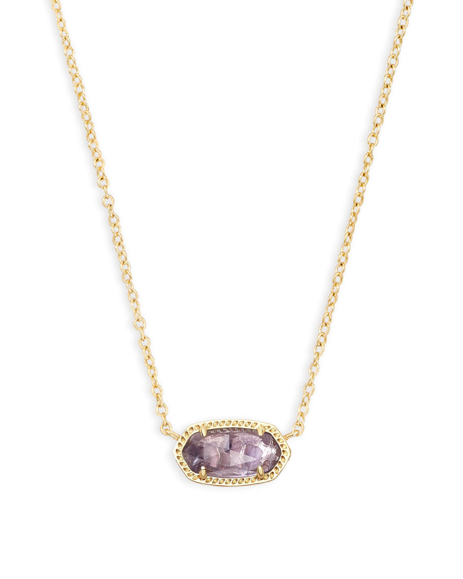 Kendra Scott Elisa Gold Pendant Necklace in | Amethyst | Kendra Scott