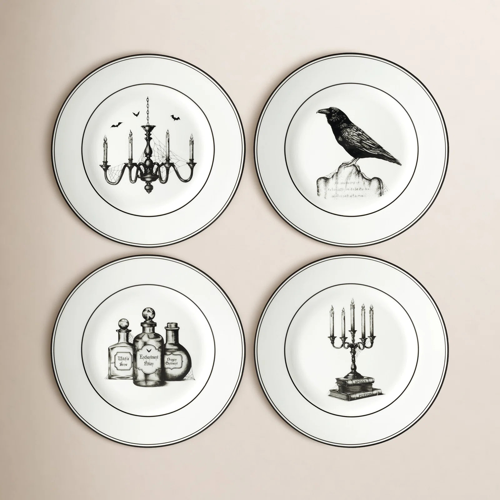Lenox Vintage Halloween 4-Piece Dessert Plate Set | Wayfair North America