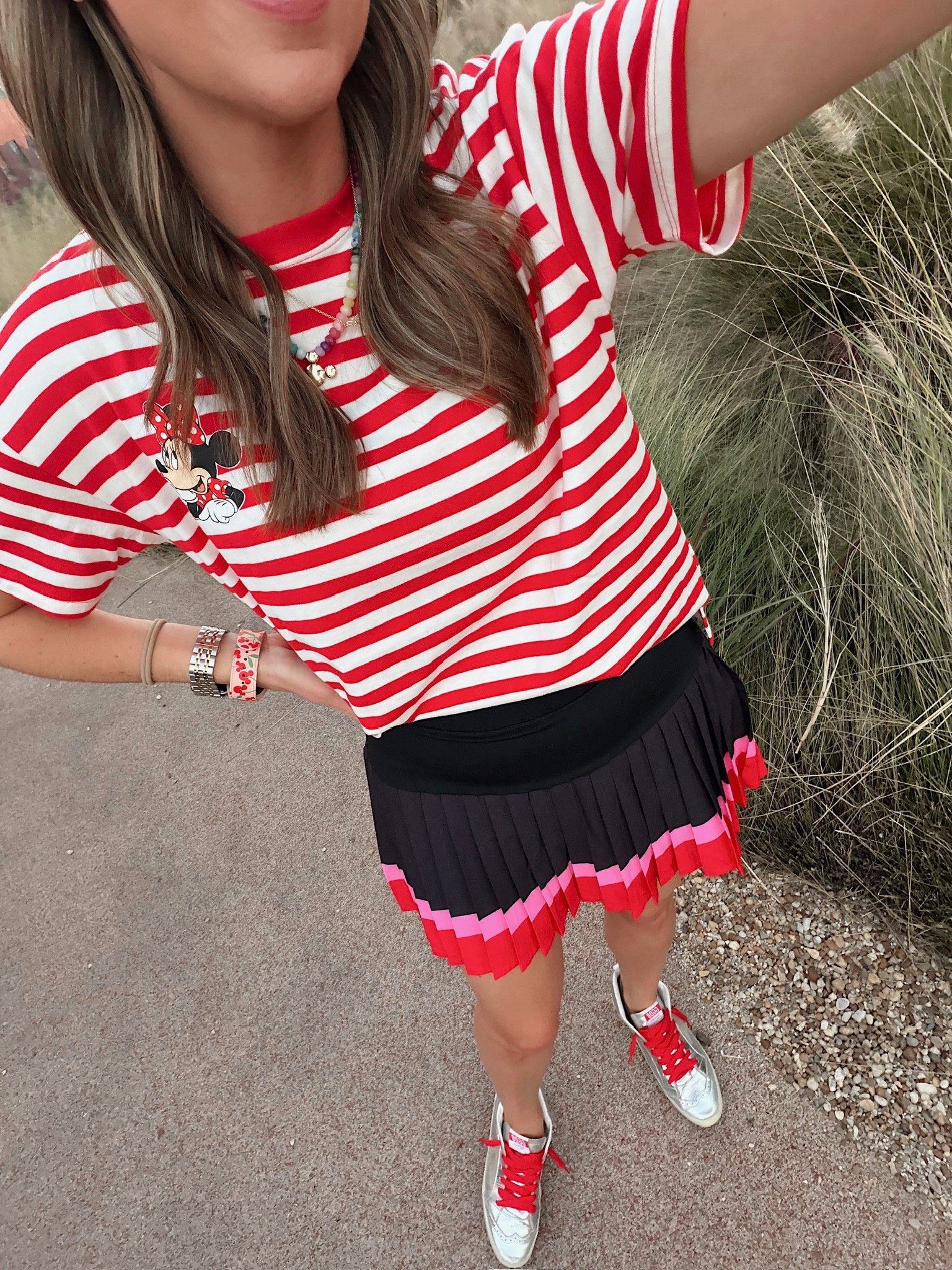Better look at today’s Disney resort ootd! Exploring Disney’s Art of Animation resort with my boys! I’m in a medium tee, medium skirt, Etsy ears and accessories - fits tts. Sean and storms outfits are from Amazon and linked too! 

#LTKTravel #LTKmomlife #LTKootd