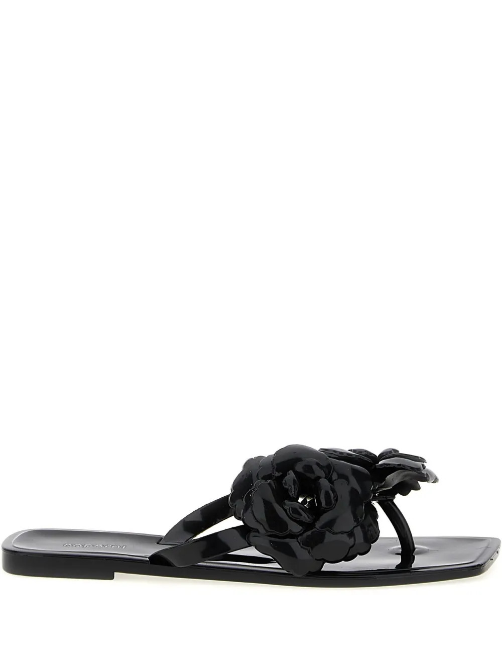 Coperni Flower Flip Flops | Black | FARFETCH | Farfetch Global