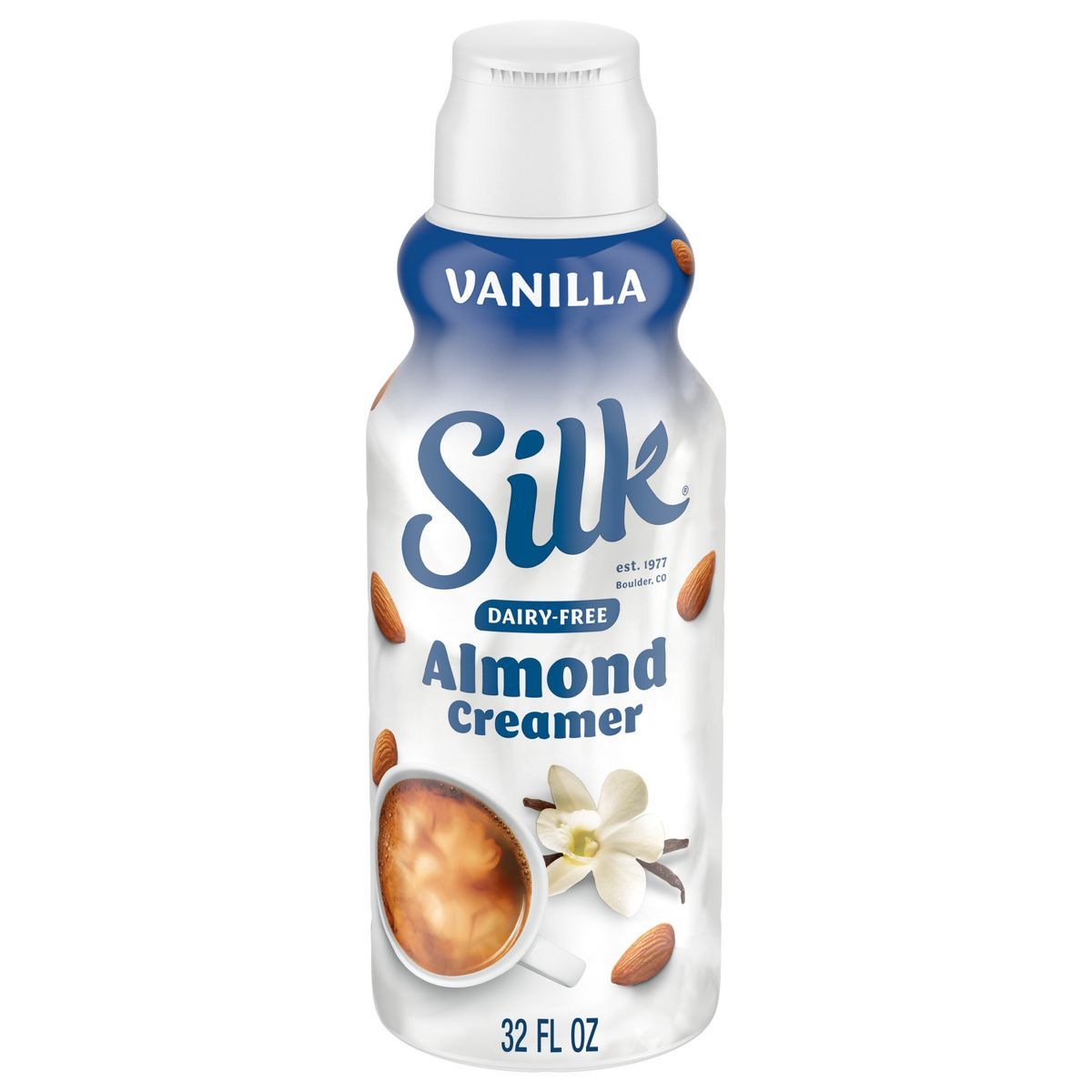 Silk Vanilla Almond Creamer - 32 fl oz (1qt) Bottle | Target
