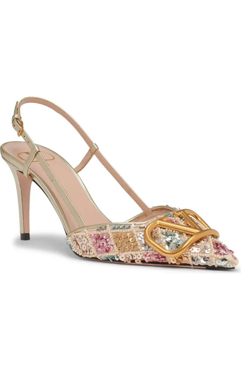 Valentino Garavani VLOGO Signature Slingback Pump (Women) | Nordstrom | Nordstrom