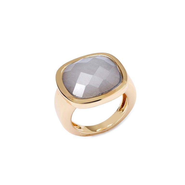 Scoop Women’s 14K Gold Flash-Plated Labradorite Ring | Walmart (US)