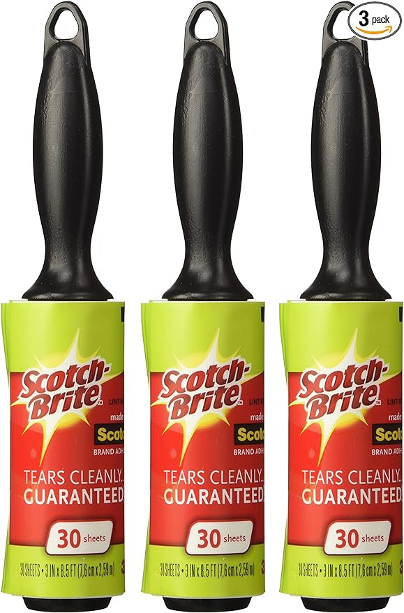 Scotch 3M 30-Sheet Mini Lint Rollers, Pack of 3 | Amazon (US)