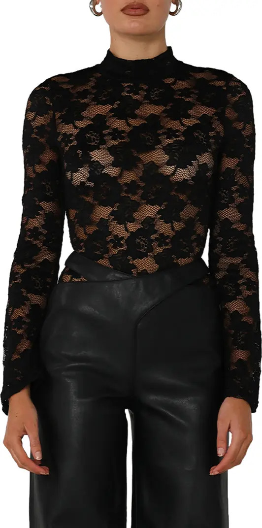 Maya Long Sleeve Floral Lace Top | Nordstrom