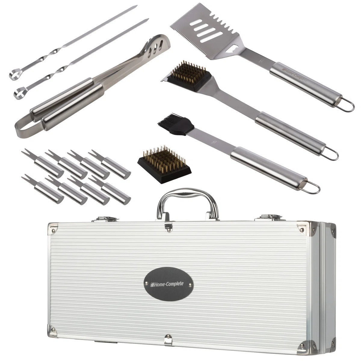 16-Pc BBQ Grill Tools Set - Barbecue Tool Kit with Aluminum Case for Home Grilling | Wayfair North America
