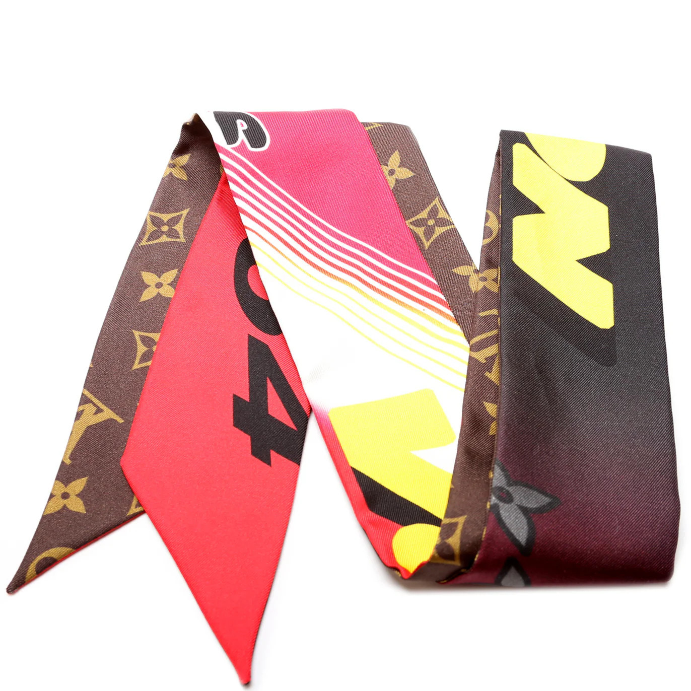Race Bandeau Silk Scarf | Keeks Designer Handbags