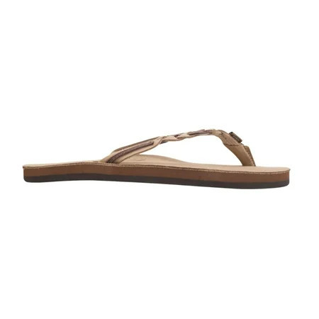 Rainbow-Flirty Braidy Sandal 301ALTSB Women s Expresso Brown Flip Flops | Walmart (US)