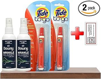 Downy Wrinkle Release Spray and Tide Pens (2 of each), and Bonus Phoenix Rose Fridge Sticker - La... | Amazon (US)