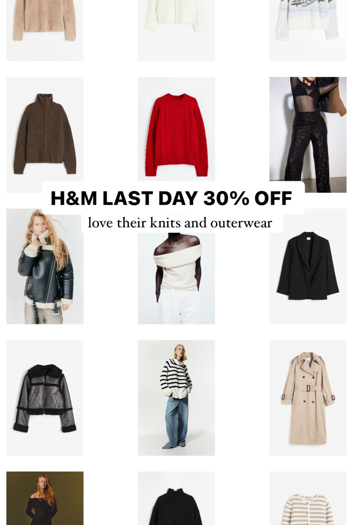 Last day to get 30% off at H&M! 

#LTKsalealert #LTKCyberWeek #LTKstyletip