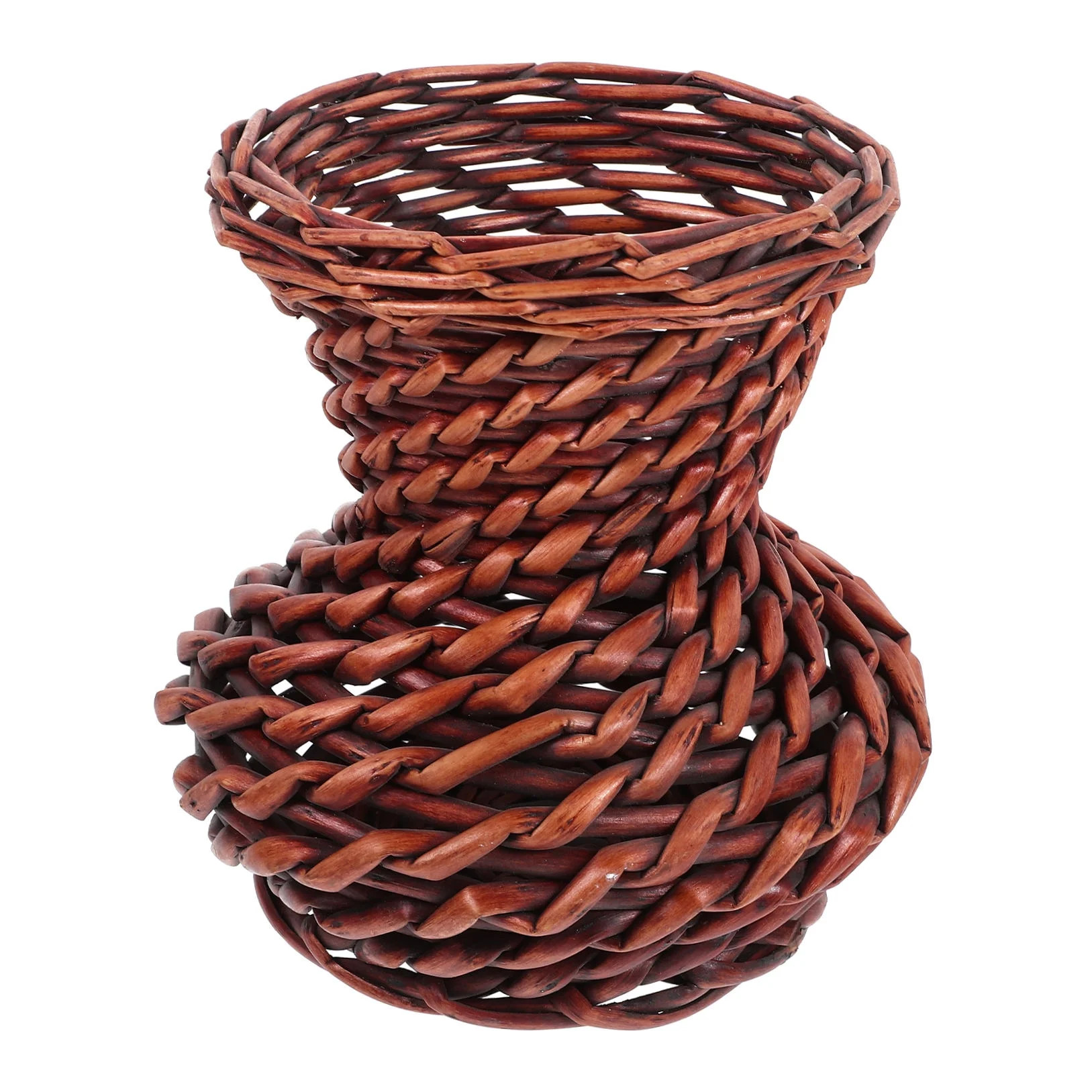 FRCOLOR Wicker Woven Dried Flowers Vase Decorative Vase Rustic Woven Vase Artificial Flower Vase | Walmart (US)