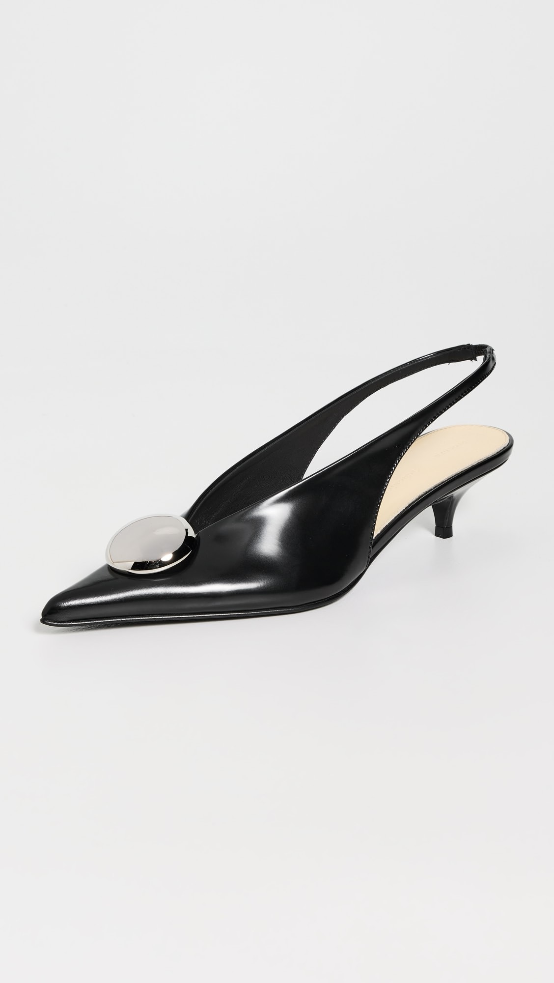Dome Slash Slingbacks in Polished Calf | Shopbop