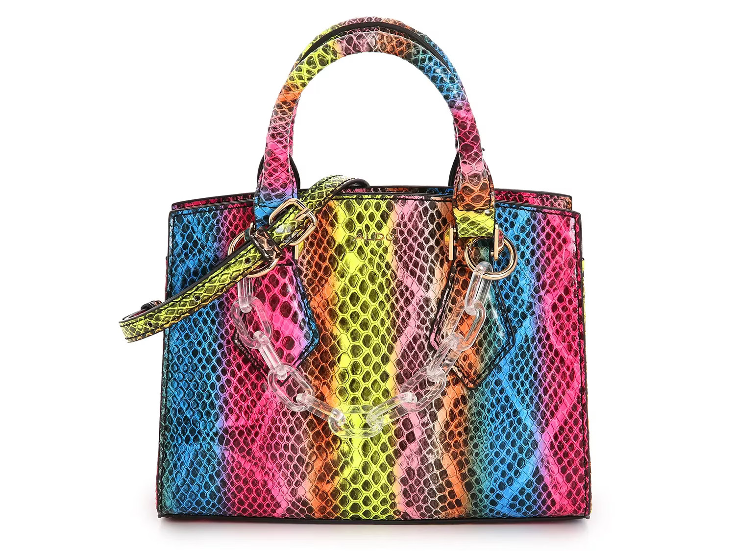 Aldo Maroubra Mini Satchel - Women's - Multicolor Snake Print | DSW
