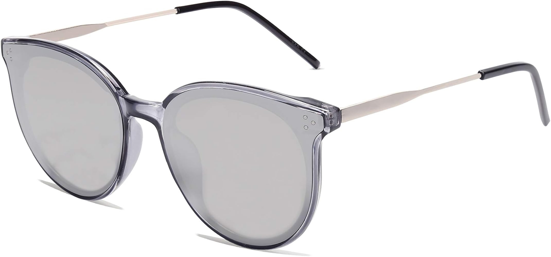 SOJOS Retro Round Sunglasses for Women Classic Trendy Oversized Frame Sunnies SJ2068 | Amazon (US)