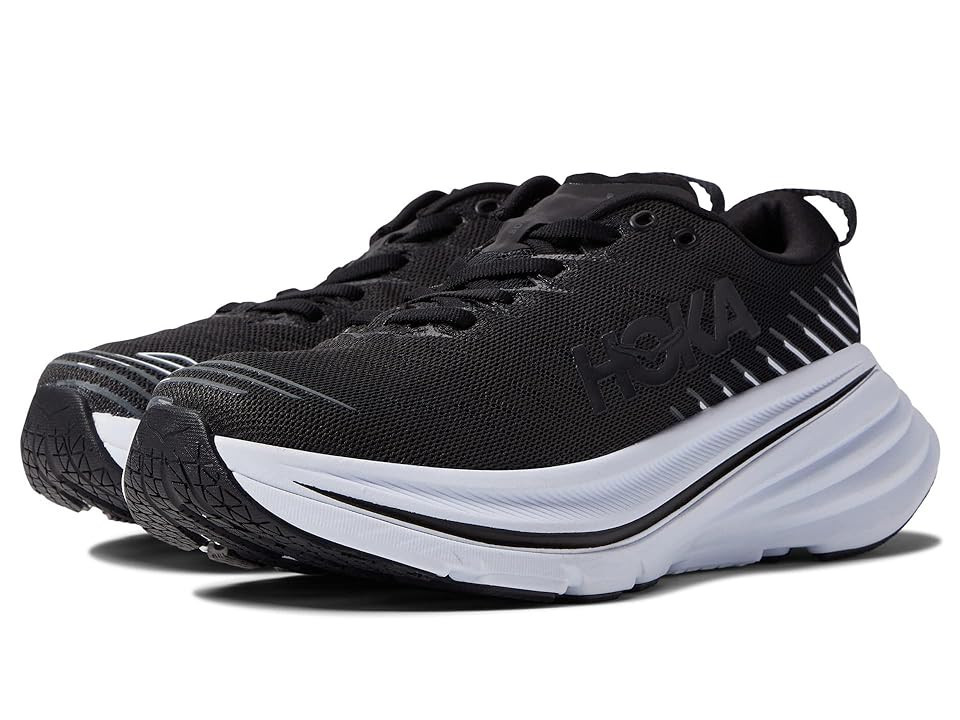 Hoka Bondi X (Black/White) Women's Shoes | Zappos