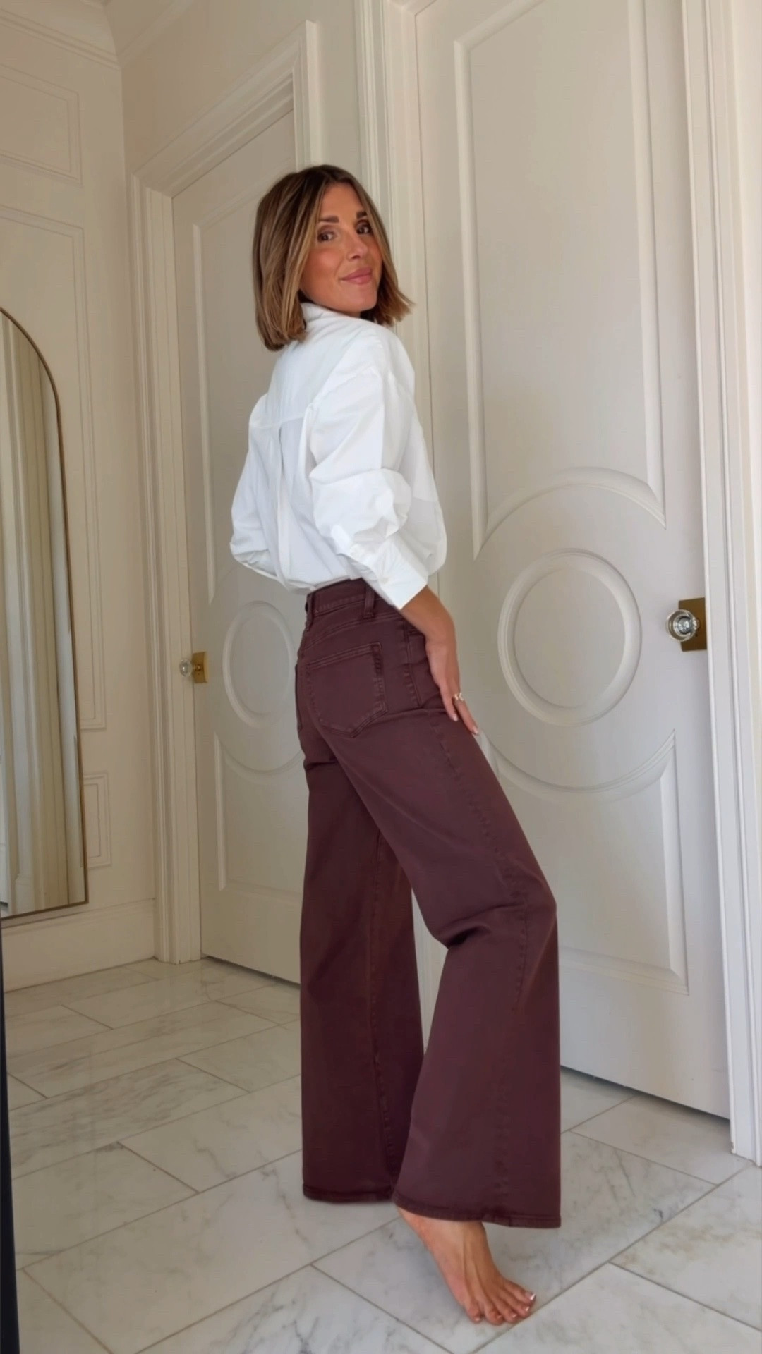 New color in the jeans that fit everyone. They are super flattering. I'm wearing the 31" inseam fit tts. On sale today!