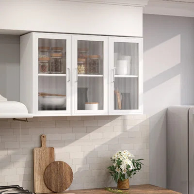 35" Kitchen Wall Cabinet 3 Doors | Wayfair Professional