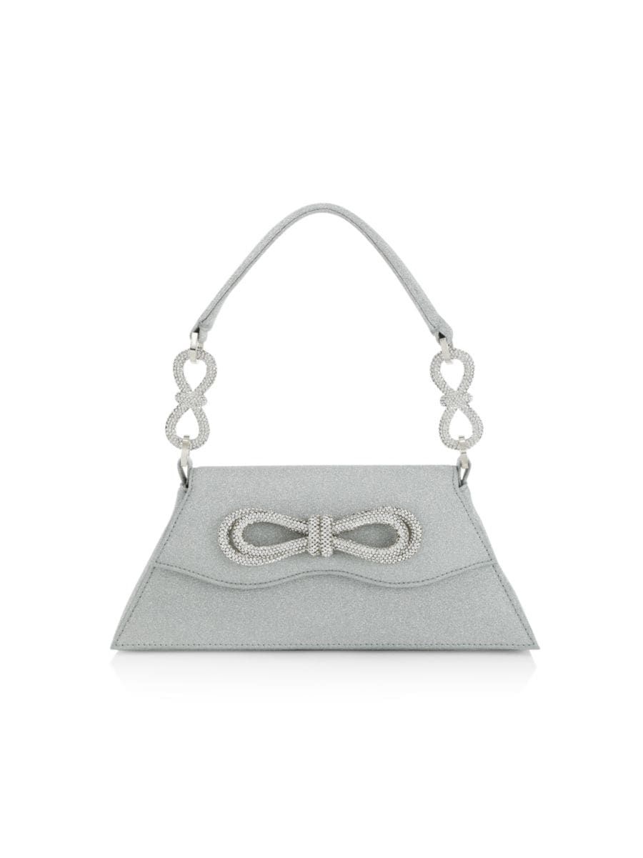 Medium Samantha Glitter Double Bow Top Handle Bag | Saks Fifth Avenue