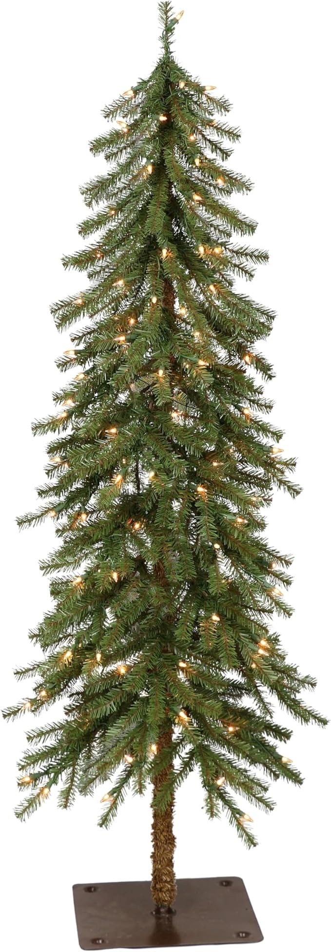 Puleo International Pre-Lit 6' Alpine Artificial Christmas Tree with 200 Lights, Green | Amazon (US)