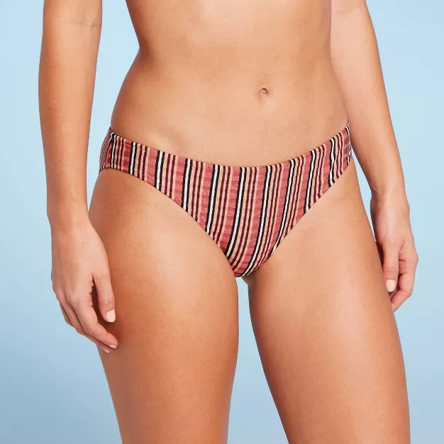 Women's Cheeky Bikini Bottom - Shade & Shore™ Multi Stripe | Target