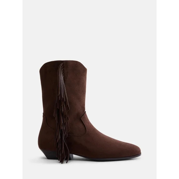 Scenario Women's Fringe Western Boots | Walmart (US)