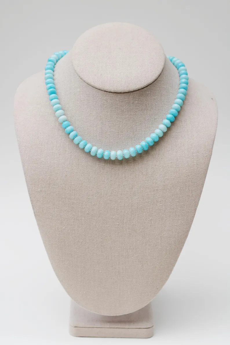 The Isla Necklace | Glass Gemstone Necklace | Candy Stone Necklace | Colorful Bead Necklace | Ant... | Etsy (US)