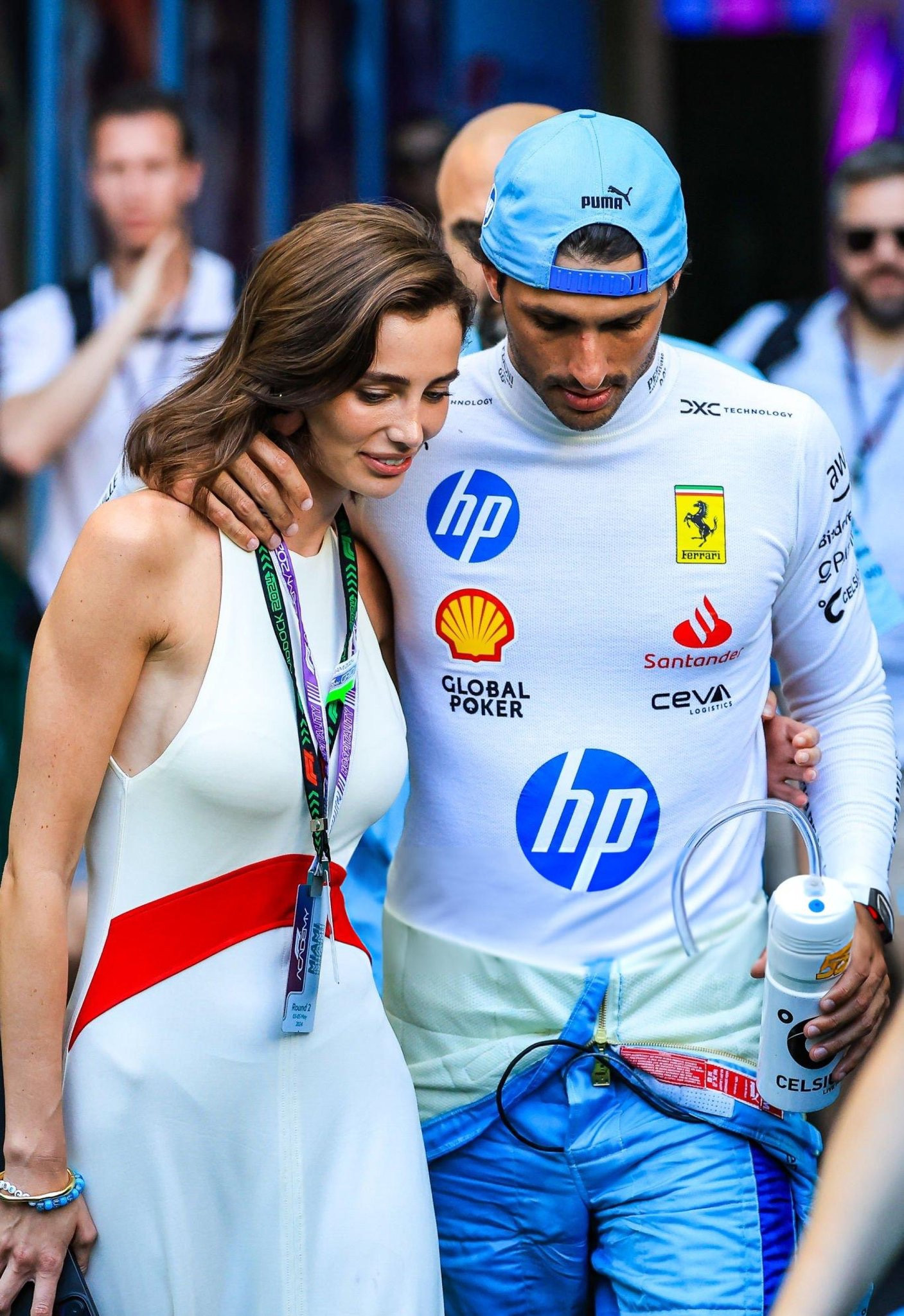 Rebecca Donaldson floor length sleeveless contrast curved band dress #CelebrityStyle #Wags #F1


#LTKStyleTip