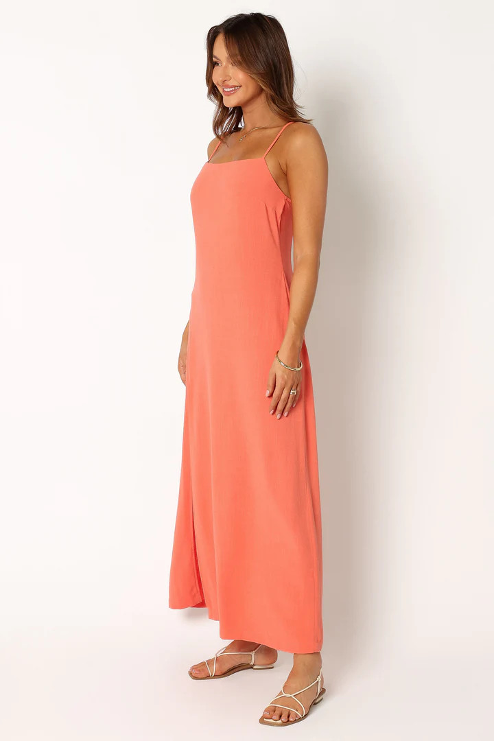Sawyer Midi Slip Dress - Watermelon | Petal & Pup (US)