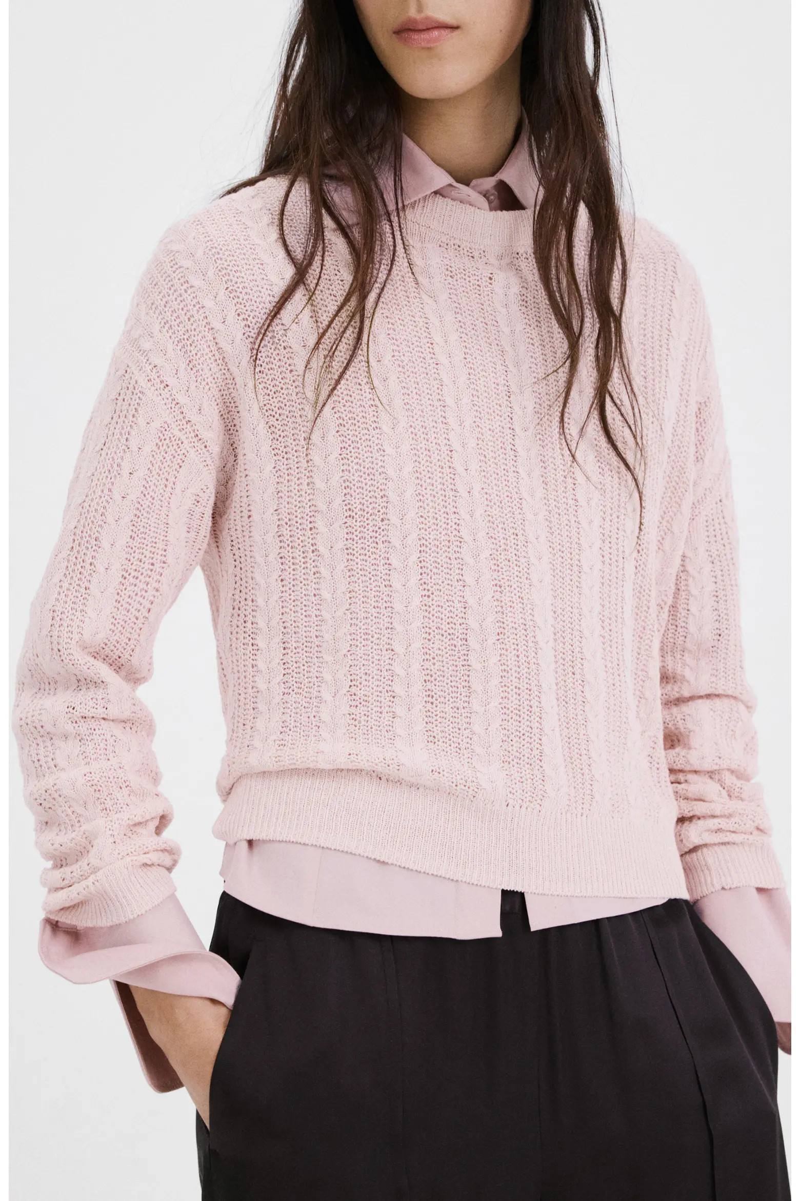 MANGO Lace Pattern Sweater (Women) | Nordstrom | Nordstrom