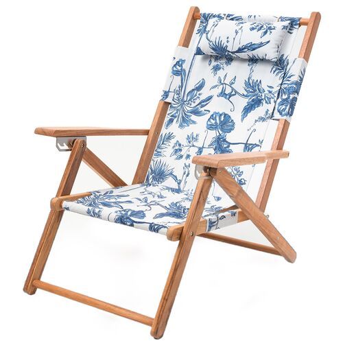 Elodie Beach Backpack Chair, Chinoiserie | One Kings Lane
