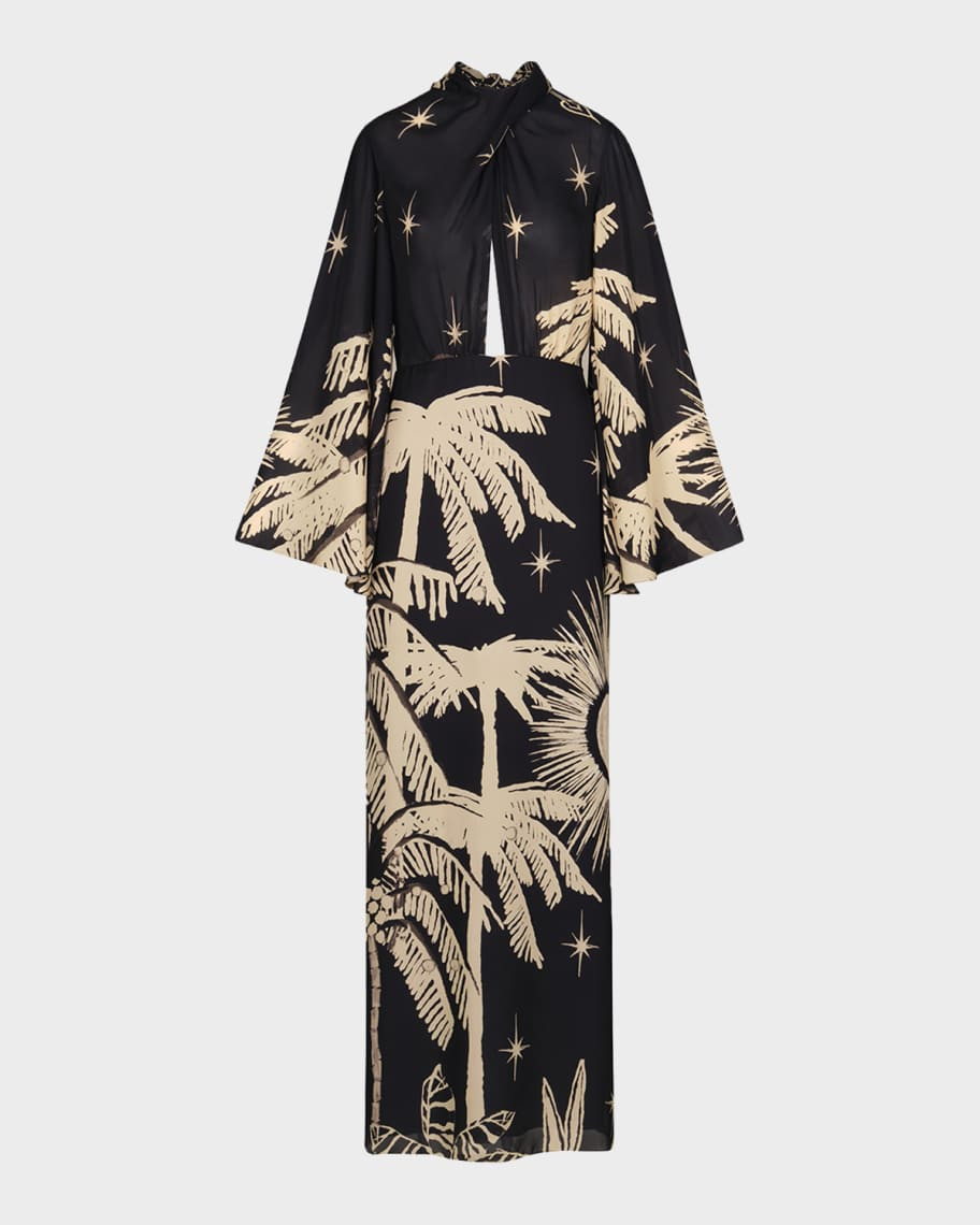 Primera Vez Crisscross Long-Sleeve Maxi Dress | Neiman Marcus