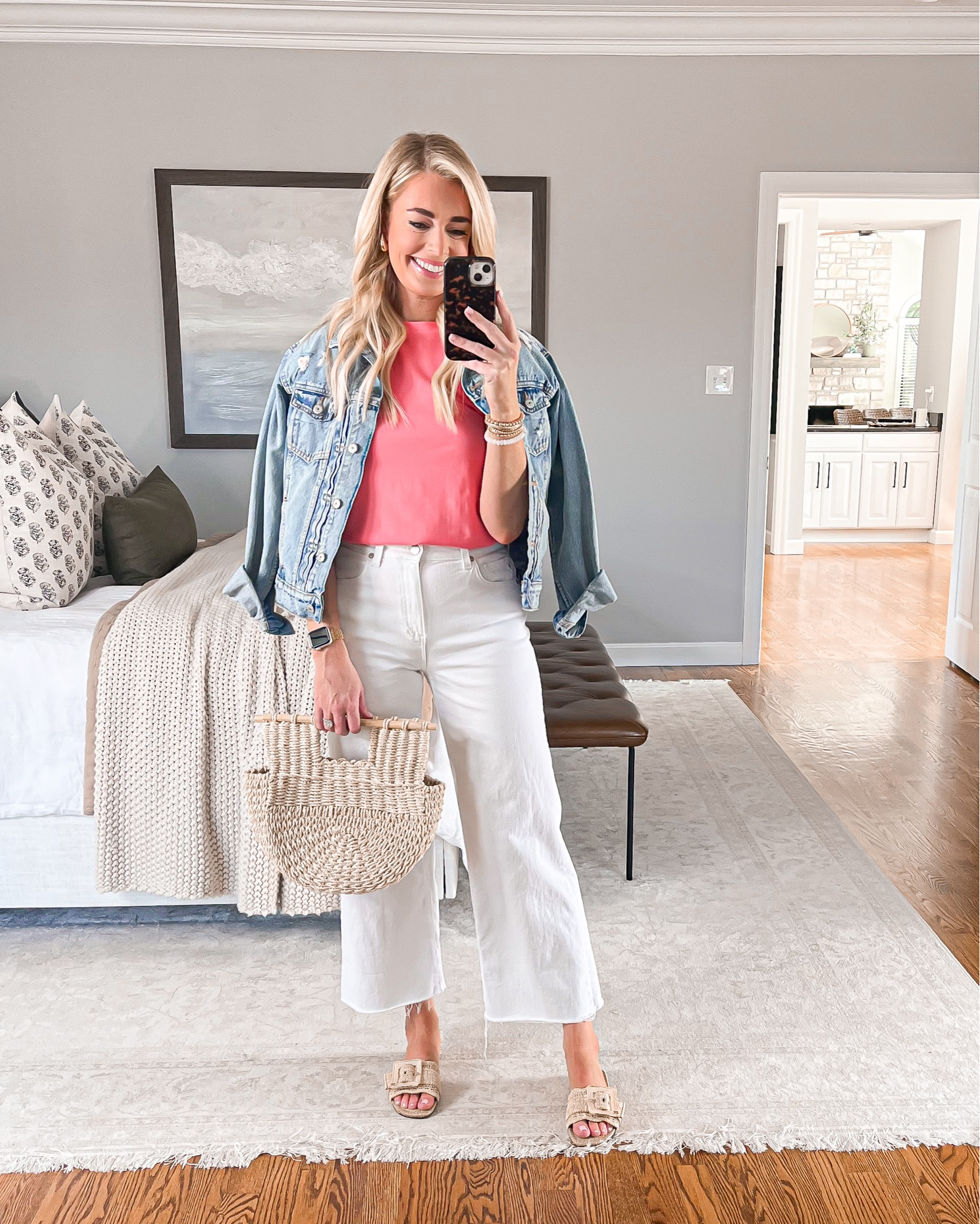 The cutest $15 tee 😍 Wearing an XS in tee & a 27 in jeans (both fit true to size) 

Spring outfits, white jeans, target tee, target top, sandals, vacation outfits, spring break outfits, weekend outfits, casual outfits

#LTKstyletip #LTKfindsunder50 #LTKSeasonal