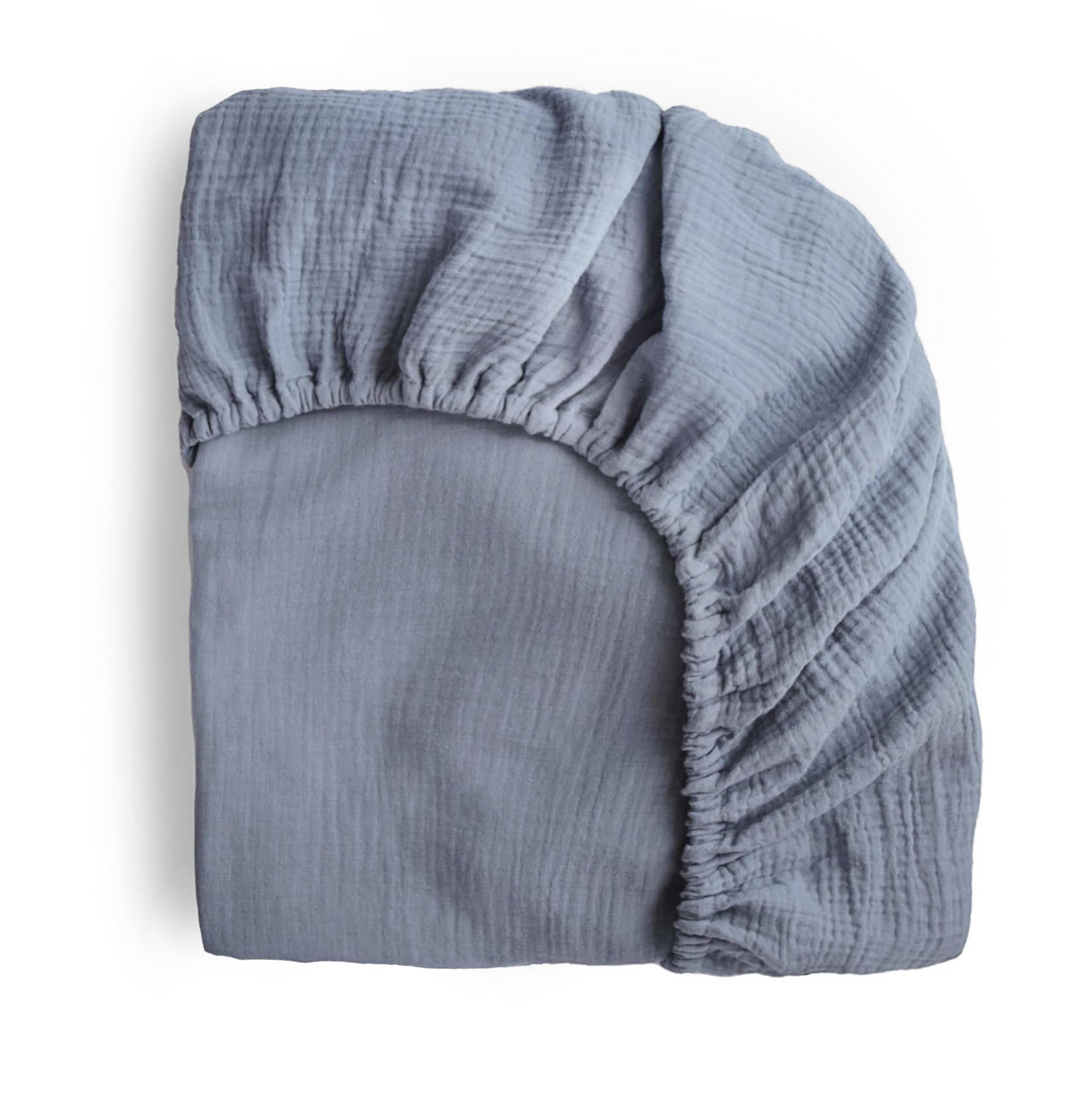 mushie Extra Soft Muslin Fitted Crib Sheet | 192 Thread Count | 28"x 52" (Sun) | Amazon (US)