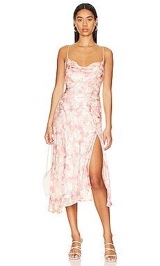 ASTR the Label Gaia Dress in Pink Burn Out from Revolve.com | Revolve Clothing (Global)