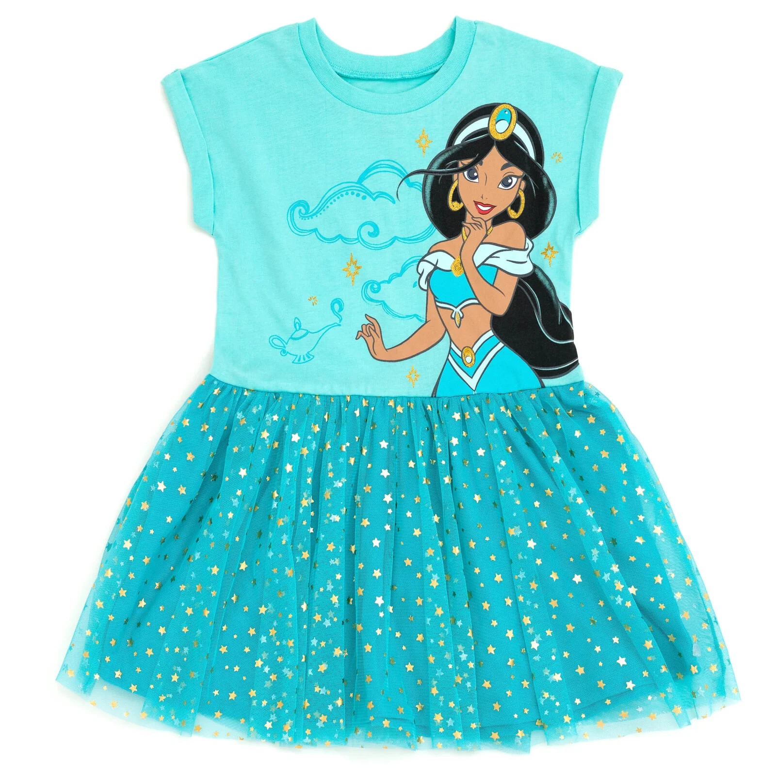 Disney Princess Jasmine Tulle Dress Toddler to Big Kid - Walmart.com | Walmart (US)