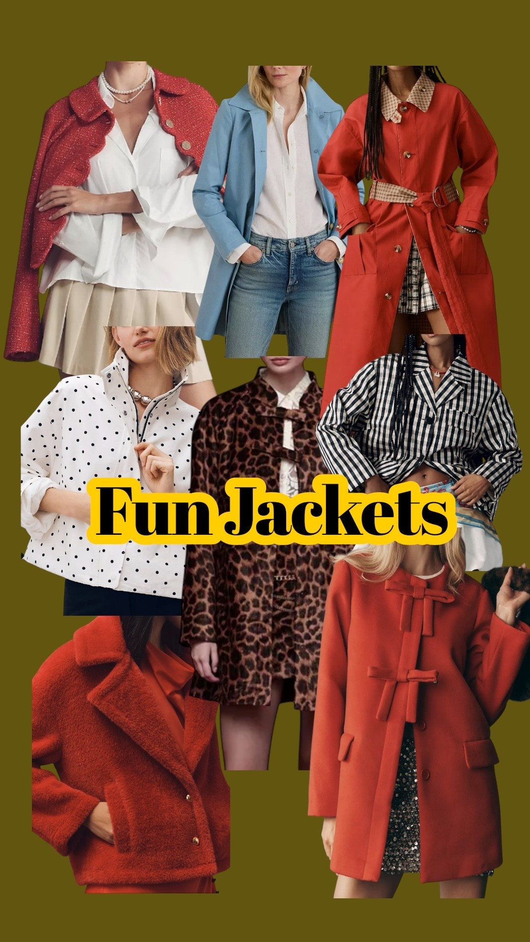 Fun jackets and loving red this season 