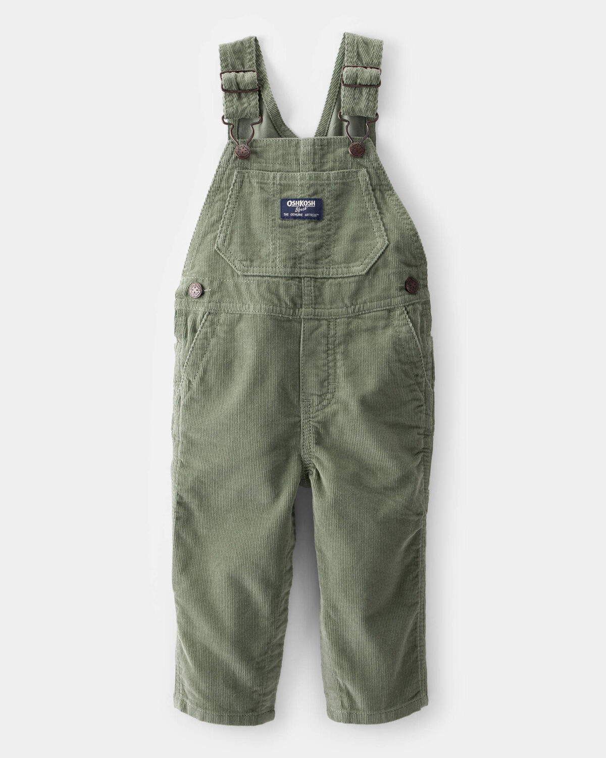 Baby Neutral Solid Corduroy Overalls - Green - OshKosh | Carter's | Carter's Inc