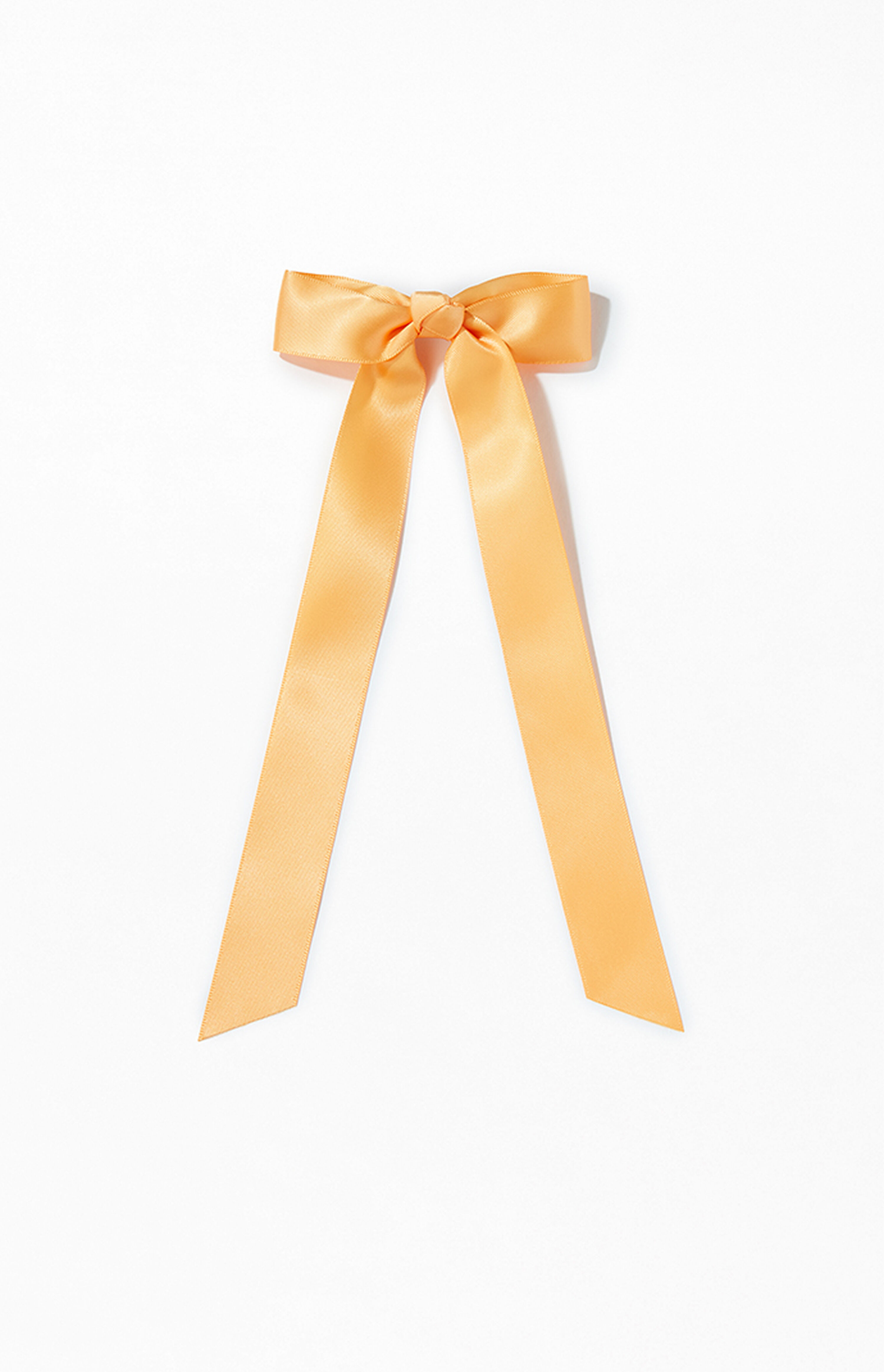LA Hearts Orange Satin Bow Barrette | PacSun