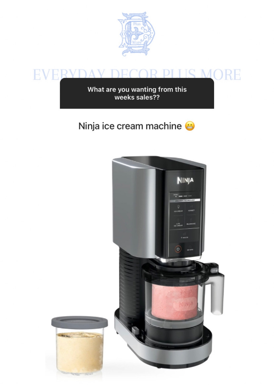 Ninja creami on sale
Ice cream maker on sale


#LTKhome #LTKxPrimeDay #LTKsalealert