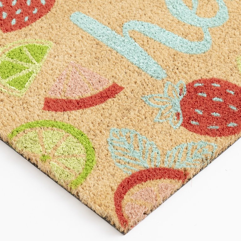 Mainstays 18X30 Hello Fruit Outdoor Coir Mat | Walmart (US)