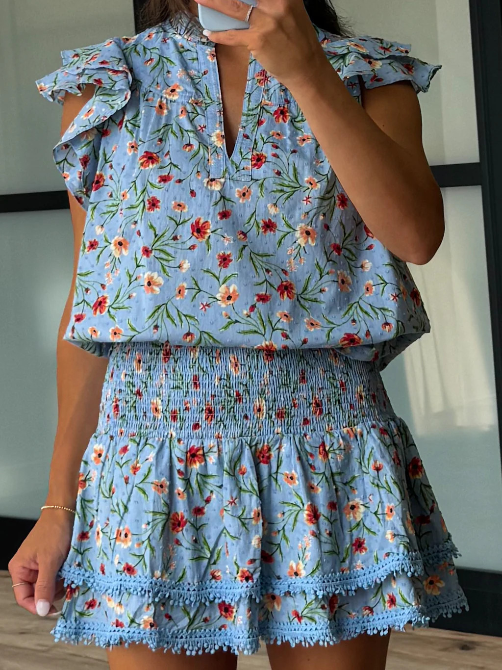 Sky Garden Smocked Skirt | Shop Talulah