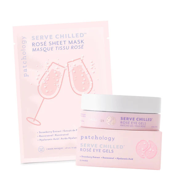 Patchology Serve Chilled™ Rosé Sheet Mask | Facial Sheet Masks | Patchology
