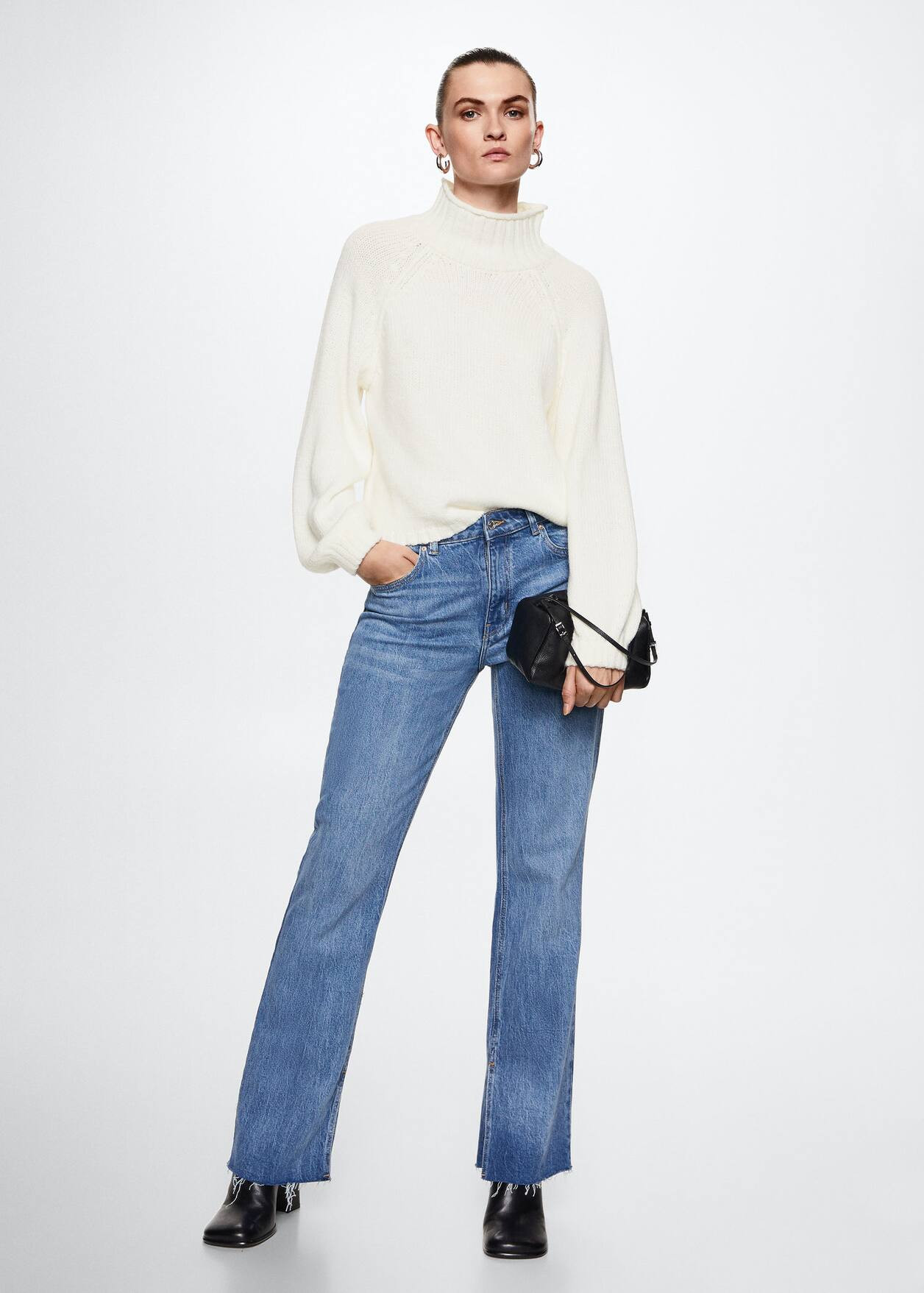 Turtleneck sweater -  Women | Mango USA | MANGO (US)