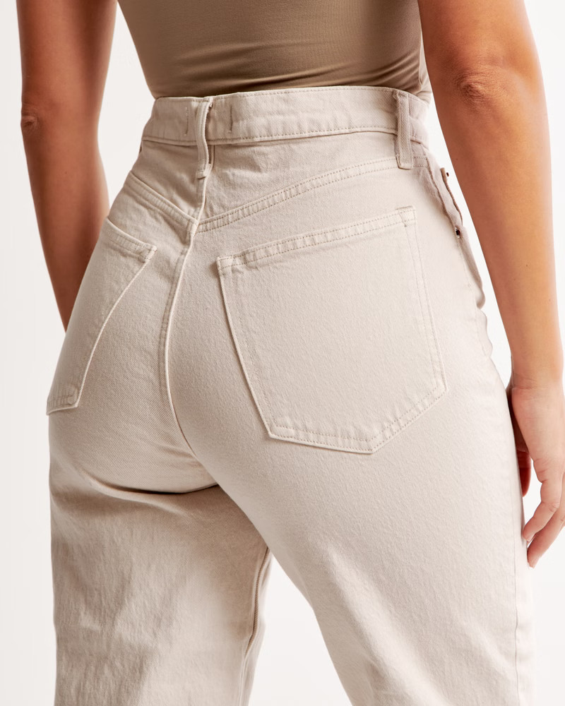 Curve Love Ultra High Rise 90s Straight Jean | Abercrombie & Fitch (US)